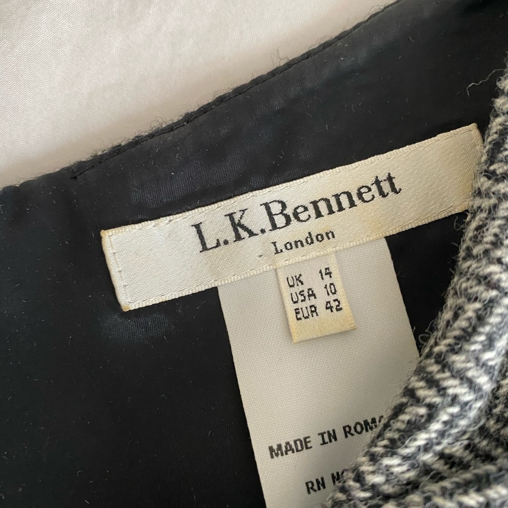 LK Bennett herringbone wool dress